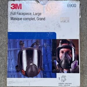 3M 6900 Full Face Respirator Large w 6003 Organic Vapor Cartridges Sealed